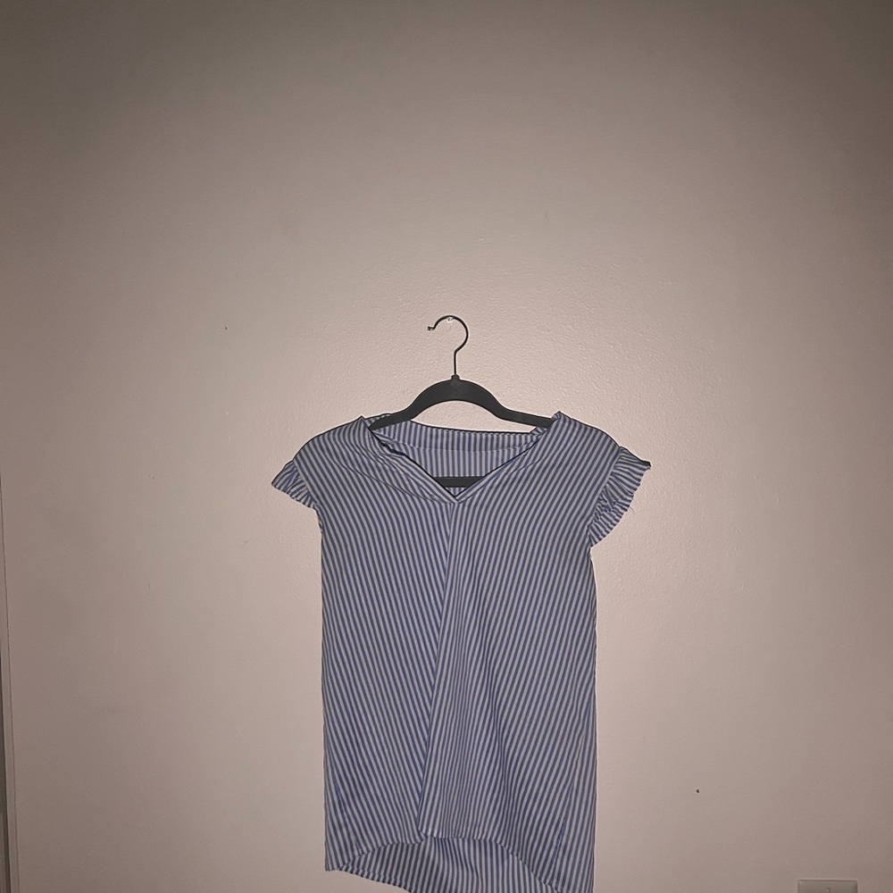 Blue Striped Women's Top